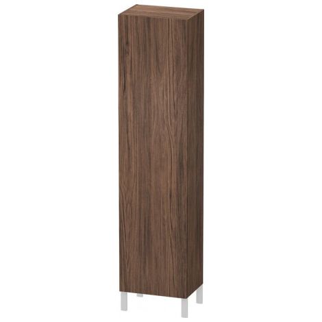 Armoire L-CUBE INDIVIDUAL 250/500x200/363x1321/2000mm ouverture gauche noyer foncé