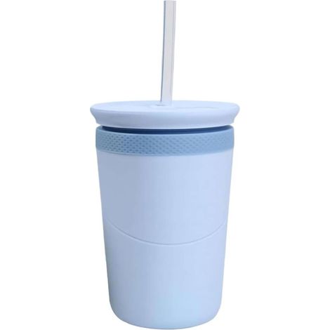à glaçons cylindriques avec couvercle et paille portable mini (1/5)