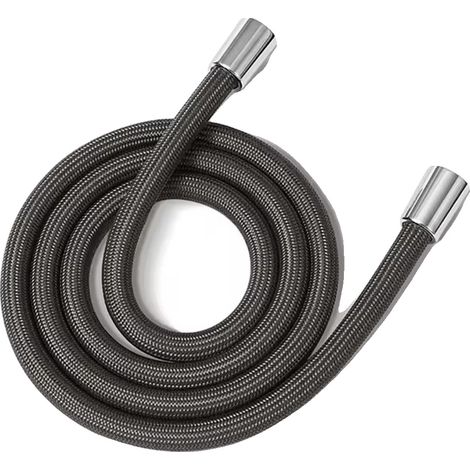 Duschschlauch, flexibles Design, hohe Druckbeständigkeit, Dunkelgrau, 2.0M-a (1/2)