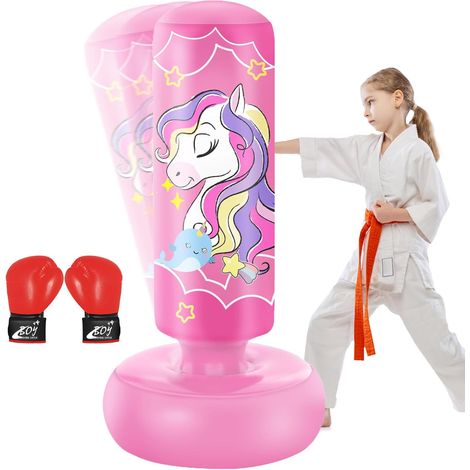 168cm Sac de Frappe Gonflable pour Enfants avec Gants de Boxe (1/5)