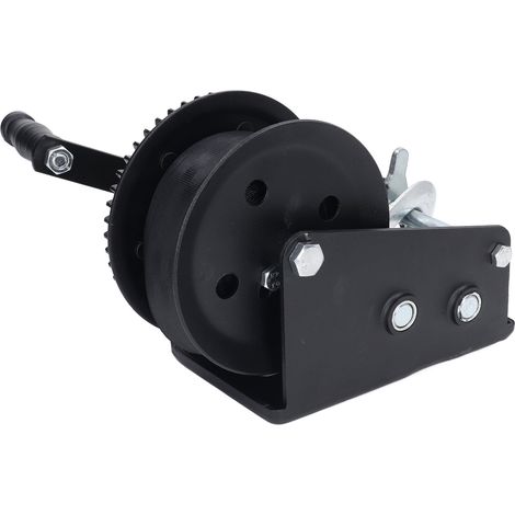 Hochleistungs-Handwinde für Bootsanhänger, 3200 lbs, verstellbare bidirektionale Ratsche, Kurbelgetriebe mit Haken, für LKW und Anhänger. (1/5)