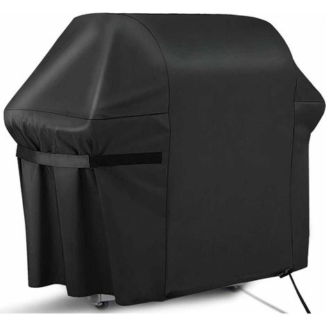 Housse pour Barbecue, Housse résistante pour Barbecue à gaz en 420D Tissu Oxford résistant aux poussières et imperméable,Couverture de Barbecue avec Sangles Autocollantes et Sac de Rangement(14761122c (1/4)