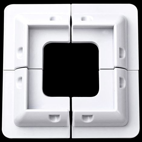 Support Panneau Solaire ABS Kit Fixation pour Panneaux Solaires Parfait pour Caravane Camping-Car Bateau (4 Ensemble Blanc) (1/5)