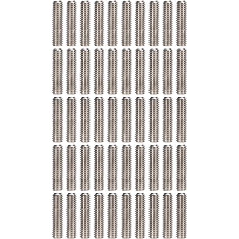 50 Vis sans tête A2‑70 en acier inoxydable, Kit d'assortiment de vis de réglage M3x12 pour fixation précise (1/5)