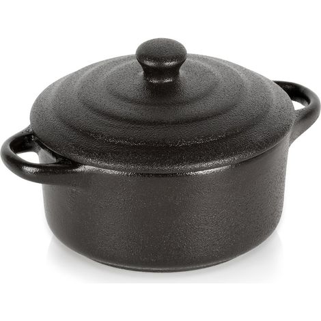 Ofenfeste Auflaufform Schüssel Ramekin mit Deckel 150 ml