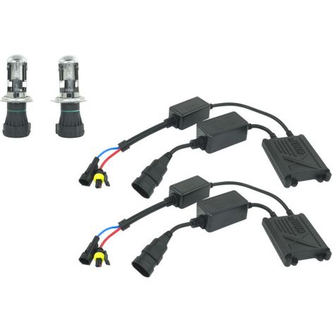 Kit Bixenon Pour Motos Scooters Lampe Bi Xenon H4 6000k 35w Slim Control Unit