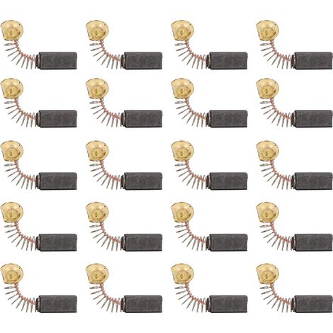 Balais de charbon en cuivre pour moteur électrique, remplacement de balais de charbon pour outil électrique, perceuse, meuleuse d'angle pour réparatio (1/5)