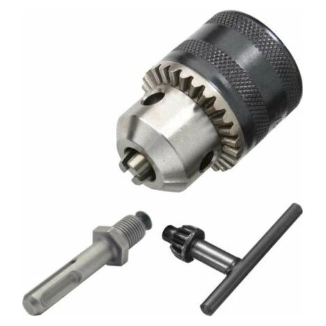MANDRINO PER TRAPANO A CREMAGLIERA CHIAVINO 1,5 13MM ADATTATORE ATTACCO SDS PLUS (1/5)
