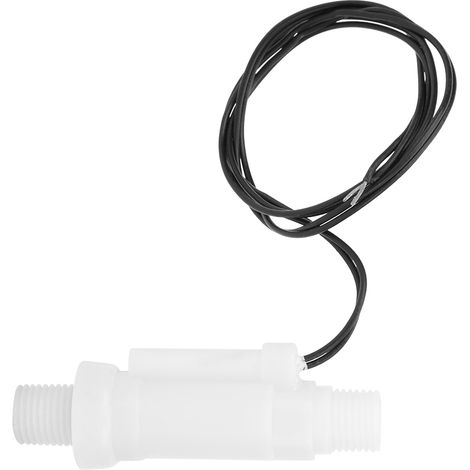 Capteur de débit d'eau en plastique PP avec filetage extérieur G1/4 pouce pour purificateurs d'eau, 0-110 V CC (1/5)