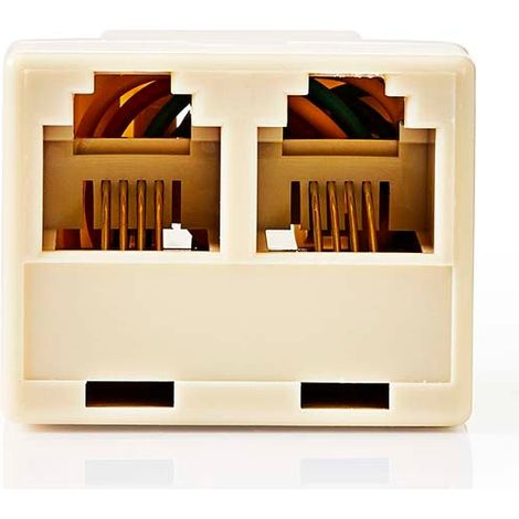 Scatola da parete per telecomunicazioni tipo di connettore rj11 rj11 femmina 2x rj11 46 femmina splitter abs avorio scatola