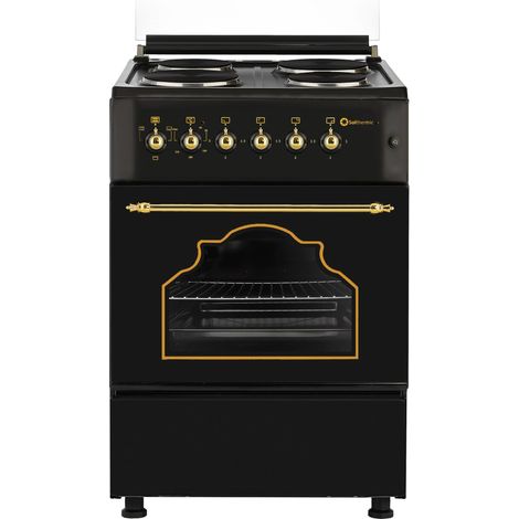 SOLTHERMIC COCINA ELÉCTRICA NEGRA NEGRA RÚSTICA 50X55 F5S04E3RB