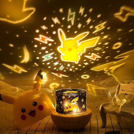 Filiyano – Lampe de projection multifonctionnelle Pikachu, veilleuse pour enfants, féerie (1/4)