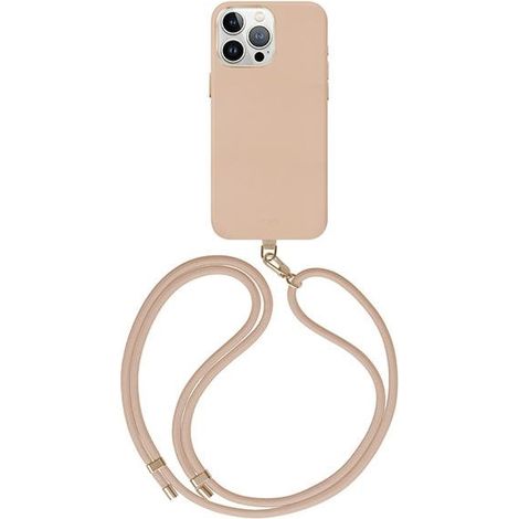 Funda UNIQ Coehl Muse para iPhone 15 Pro de 6,1" con carga magnética, color nude empolvado. (1/2)