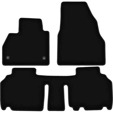 Tapis de sol en velours noir BASIC pour Renault Kangoo II combivan (2013-) (1/5)