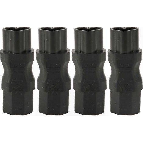 Adaptateur C16 vers C13 Lot de 4, Connecteur IEC320 Mâle vers Femelle pour Alimentation PDU, UPS et Châssis Serveur, Câble de Rallonge (1/5)