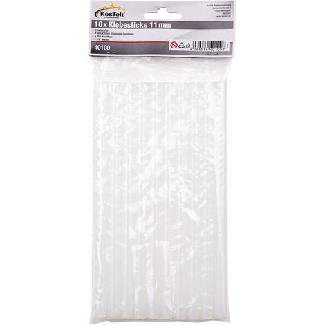 Kestek Heißklebesticks Heißklebepistole Patronen transparent 11x200mm 10er Set (1/2)