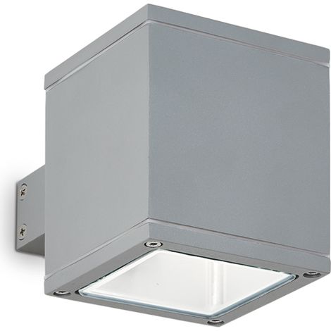 Applique Moderna Snif Square Alluminio Grigio 1 Luce G9 3W 3000K Luce Calda (1/2)