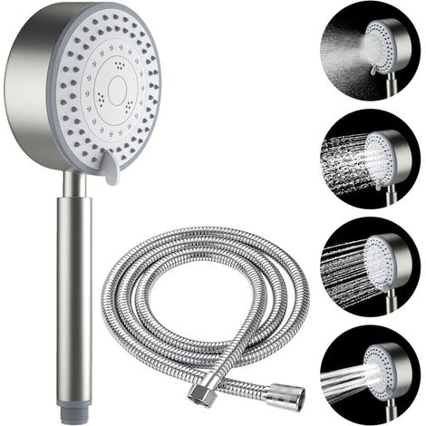 Antikalk-Duschkopf, XU, wassersparend, hoher Druck, 2 m Schlauch - KZQ (1/4)