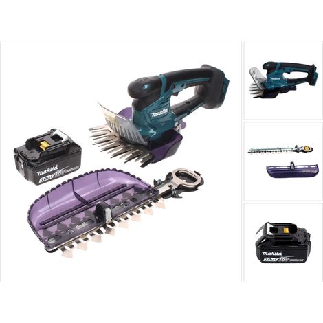 Makita DUM 604 F1X Akku Grasschere 18 V mit Gras- und Strauchscherblatt + 1x Akku 3,0 Ah - ohne Ladegerät (1/5)