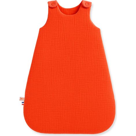 Gigoteuse d'Hiver Bébé en Double Gaze de Coton Bio TOG 4 - Turbulette Motif Fraise - PANGIVO (1/5)