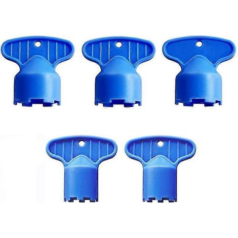 Ensemble de 5 clés de rechange en plastique pour aérateur de robinet, comprenant une clé pour aérateur et des accessoires sanitaires. (1/5)