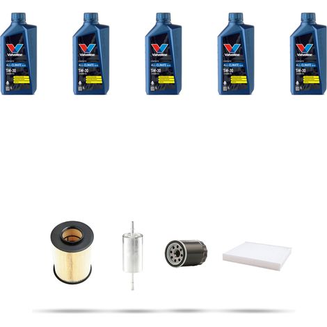 Kit tagliando 4 FILTRI e 5L OLIO compatibile con Ford Focus II 2.0 16V 107kw dal 2004 (1/5)