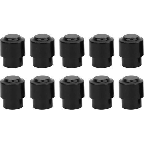 10 Capsules Noire pour Potentiomètre de Guitare Électrique, Bouton de Sélecteur, Pièce de Rechange Accessoire (1/5)