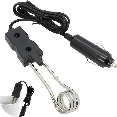 Chauffe-eau de voiture 12V portable – Acier inoxydable – 120W pour café et thé – Accessoire camping et voyage (1/5)