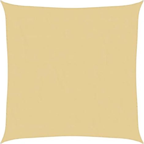 Voile d'ombrage sable 2 x 2 m 100 % polyester oxford - Voile ombrage protection UV terrasse balcon jardin (1/5)
