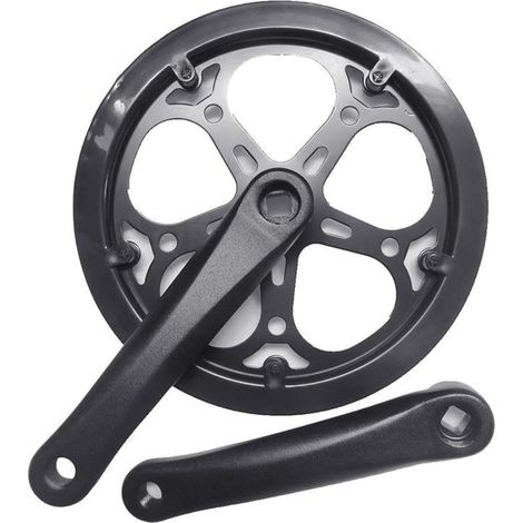 Pédalier à vitesse unique 52T/48T/40T en alliage d'aluminium pour vélo pliable (1/5)