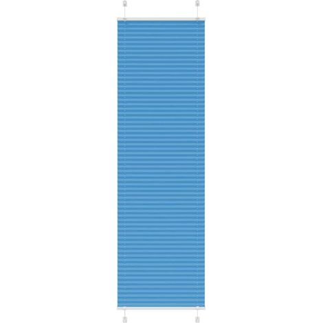 Plissee Blau 65x200 cm Stoffbreite 64,4 cm Polyester
