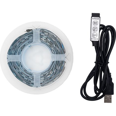 Mini-bande LED à 3 boutons, 5 V, 15 LED/m, Vit (1/4)