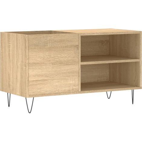 Mueble clásico para discos con gran capacidad de almacenamiento 85 x 38 x 48 cm fabricado en madera de roble Sonoma 020049110 (1/5)