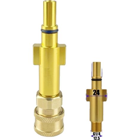 "outputtitle": "Connecteur de nettoyeur haute pression, connexion rapide 1/4", "adaptateur baïonnette , C (1/2)