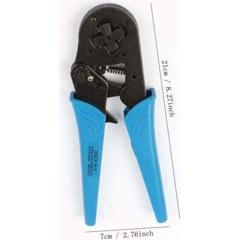 Pince à sertir cosse auto-ajustable – Capacité 4 à 16 mm² – Acier au chrome vanadium trempé – Outil à cliquet avec verrouillage - AWG10-5 (1/4)