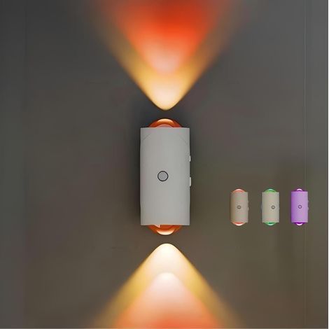 Bewegungsmelder-Nachtlicht, Bewegungsmelder-Innenleuchte, USB-Typ-C-Ladeanschluss, extrem lange Akkulaufzeit, magnetische Befestigung, farbwechselndes Neonlicht, Wandleuchte, geeignet für Schlafzimmer