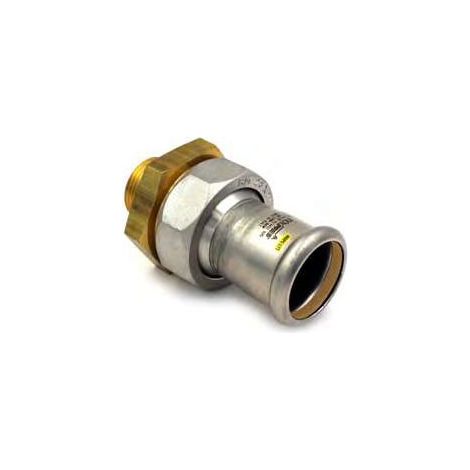 184/002G Bocchetone sede piana filettato M. ø28x1"M GAS 184028002G - -  RACCORDERIE METALLICHE - - (1/2)