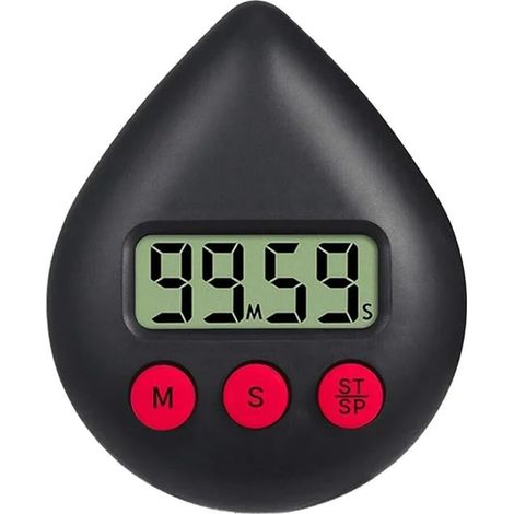 Minuteur douche numérique étanche ventouse, alarme cuisine salle de bain, compteur temps lavage économique et pratique (1/5)