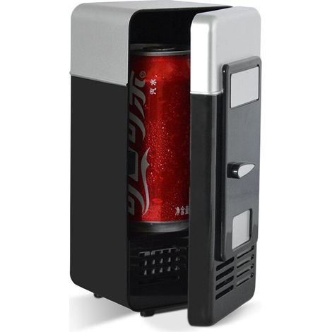 Mini-USB-Kühlschrank, Kühlbox/Getränkewärmer, Mini-Kühlschrank für die Minibar, Mini-Kühlschrank fürs Auto, Campingkühlschrank