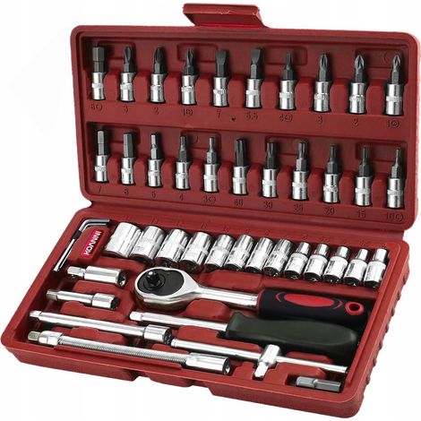 GRANDE SET DI CHIAVI A BUSSOLA, 46 PEZZI, TORX
