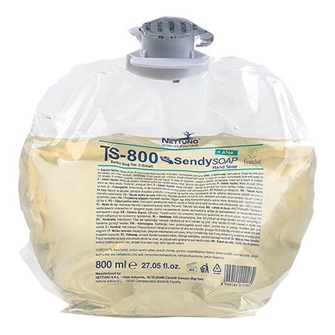 Ricarica sapone liquido "Sendy soap" formulato con aloe vera da 800 ml