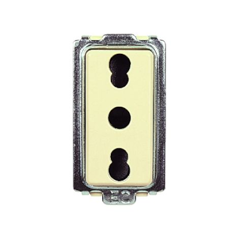Presa Ita Bivalente Sicurezza Tondo' 2P +T 10/16A (Elettrocanali Cod. Ecl2545)