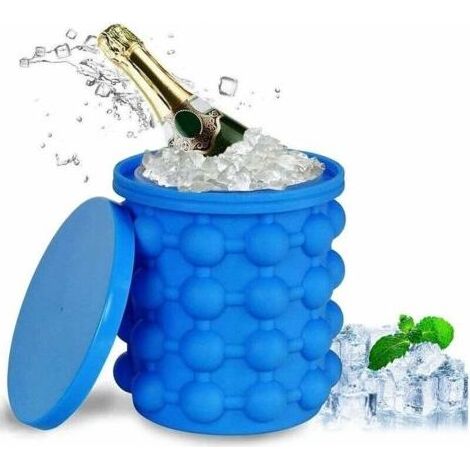 Bacs à Glaçons, Moule à Glaçon Avec Couvercle, Ice Cube Glaçon, Silicone Ice Cube Maker, Magique Seau Glacons à Glace RéUtilisable, 120 Glaçons Ronds, Pour Rafraîchir, Whisky, Cocktail,Boissons (1/5)