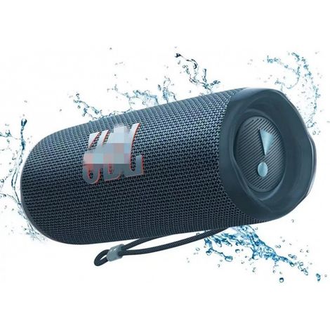 Enceinte portable étanche bleue, son puissant, autonomie de 34 heures, multi-enceintes