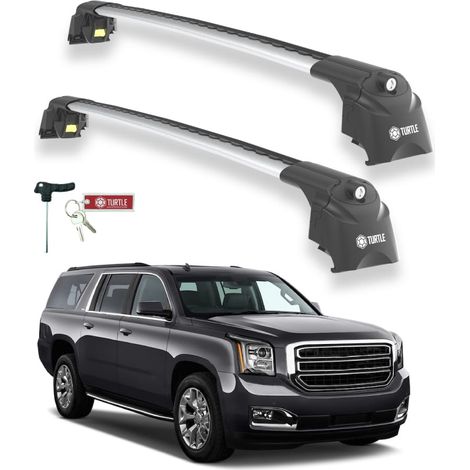 TURTLE kompatibel mit Gmc Yukon (Gmtk2Ug) 2015-2020 Dachträger Air2 Grau (1/5)