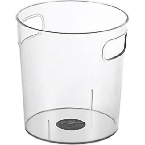 Corbeille à déchets transparente, seau de rangement, bureau, cuisine, salon, chambre à coucher, poubelle résistante à la pression, seau à glace transparent en PET pour (-1014220008911) (1/5)