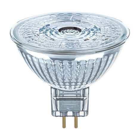 OSRAM Lampe LED dimmable Superstar avec un rendu des couleurs particulièrement élevé (CRI90), GU5.3-base, verre clair ,Blanc chaud (2700K), 350 Lumen,Remplacement de 35W-Ampoules 1-Pack