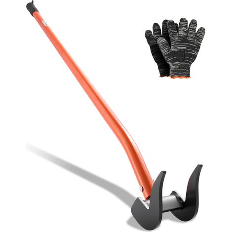 VEVOR Barra de Palanca de Acero al Carbono, Extractor de Pales de 137,16 cm, Capacidad de Carga de 907,18 kg, Herramienta de Desmontaje de Madera con Guantes para Desmontar Tablas de Extracción (1/5)