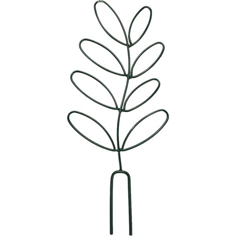Tuteur pour plantes grimpantes, support de feuillage en vert, tige de fixation pour jardin, pot de fleurs, 11,5 x 31,5 cm (1/4)