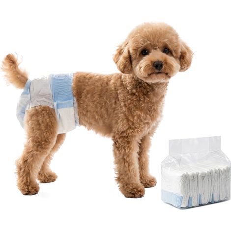 PawHut Disposable Dog Diapers Female Dog Nappies S Dogs 48 Count